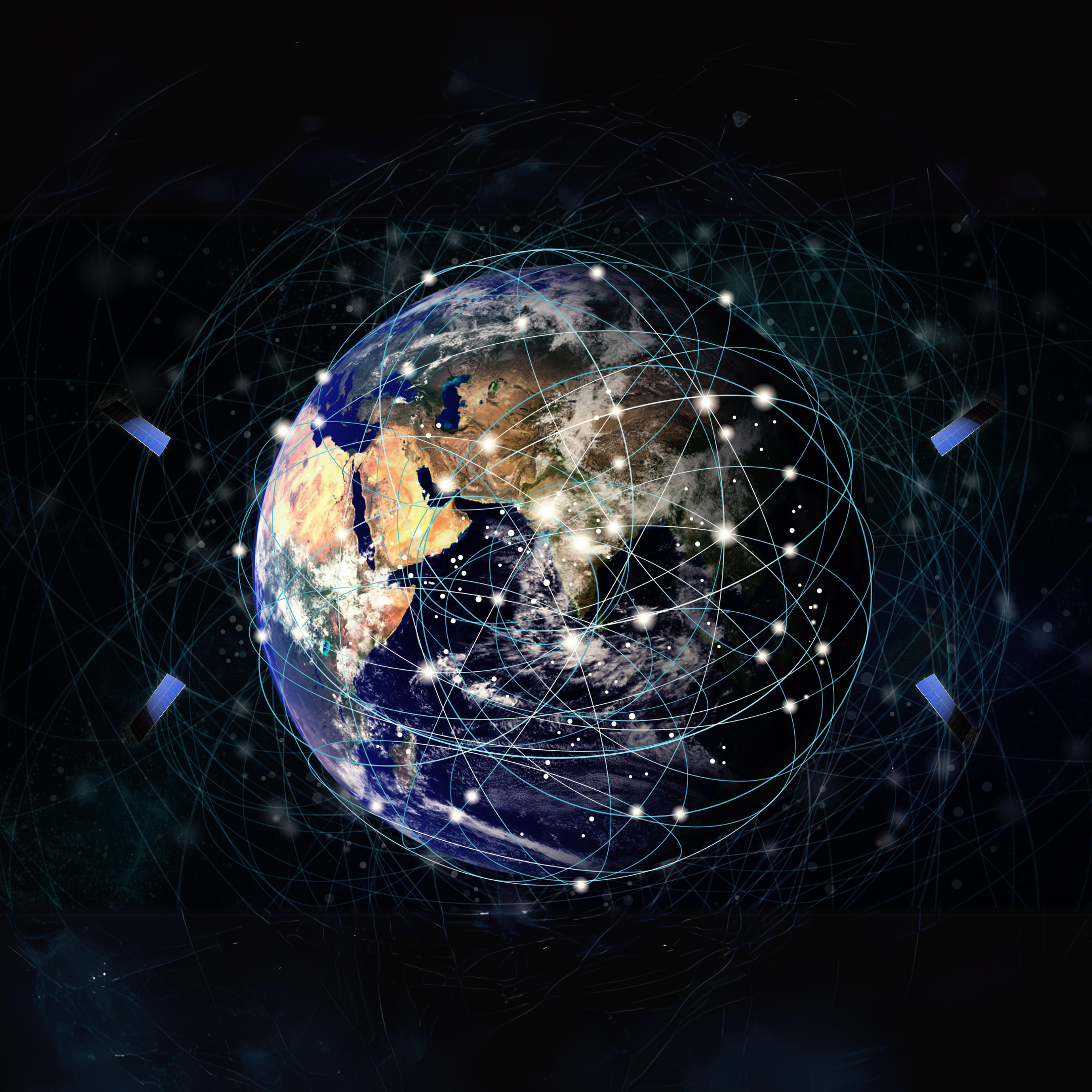 Data processing between orbit and Earth