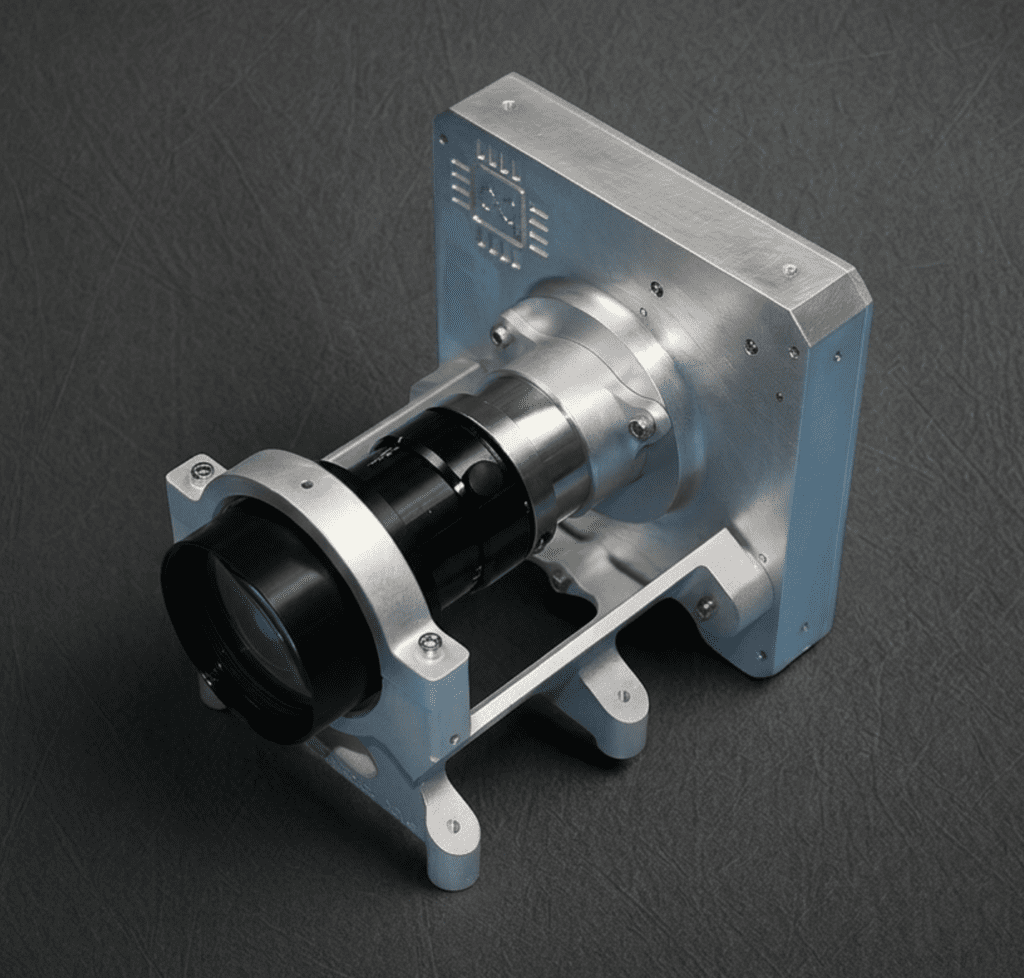 Lynx4MP-70 is a Lynx4MP space engineering camera variant with a 70mm ruggedized optical assembly.